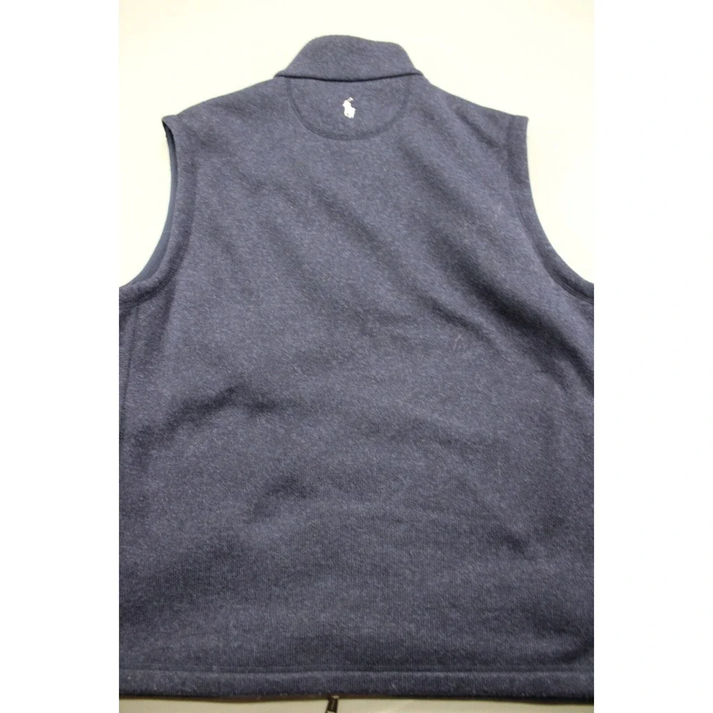 Polo Golf Ralph Lauren Golf Vest Polyester Blue Size‎ XL Full Zip
